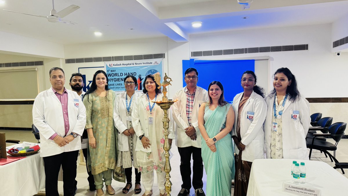 KailashHealth's tweet photo. #CleanHands #SafeHands!!!

Kailash Hospital Sector 71 Noida celebrated #WorldHandHygieneDay, 5th May emphasizing the critical role of #properhandwashing in preventing infections. We are always committed to a healthier and safer environment for our patients and staff.

#HandHygiene #InfectionPrevention #Handwashing #KailashHospital
