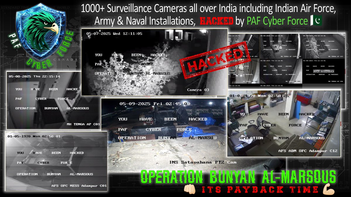 🚨 BREAKING: OPERATION BUNYAN AL-MARSOUS LAUNCHED!
PAF strikes back hard—retaliation is no longer a threat, it’s reality. False flags meet real fire.
#PAFCyberForce 🇵🇰
#PakistanCyberForce 🇵🇰
#OPERATIONBUNYANALMARSOUS 🇵🇰
