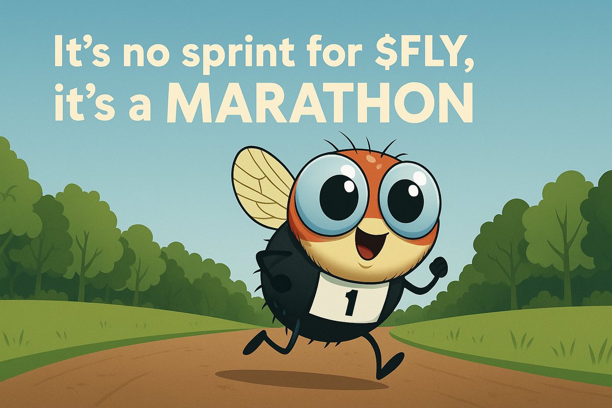 QuaiFly's tweet photo. Who’s running with us?
$FLY isn’t a sprint — it’s a marathon.
Wings up, pace steady, and swarm strong.
Let’s go the distance together.
#LFF #FLY #QuaiFly https://t.co/uhflgxfuVT