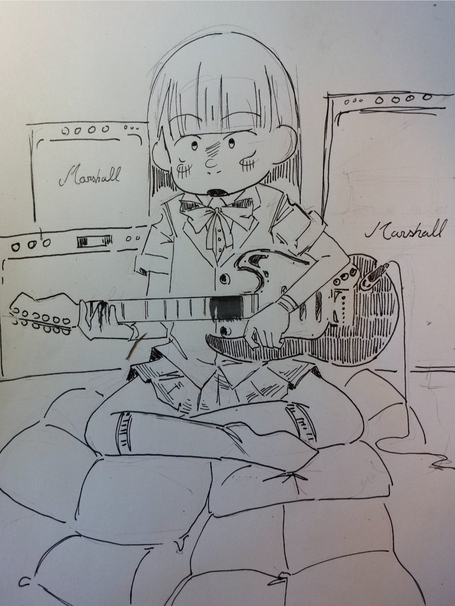👧🎸

#イラスト #絵 #美術 #illustration #originalcharacter #drawing