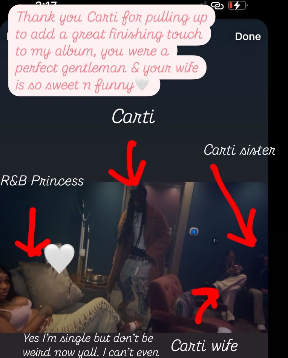 cartixclusive's tweet photo. @IAMSUMMERWALKER called gio carti's wife?? wtf. https://t.co/iCCEUfjvxB