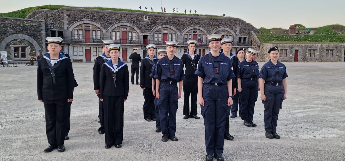 PlymDrakeSCC's tweet image. Yesterday the unit marked VE Day by holding a ceremonial divisions and then visiting Crownhill Fort as part of their VE Day commemoration.
We are proud to honour the legacy of all who served and those who didn’t return.
#VEDay80 @SeaCadetsUK