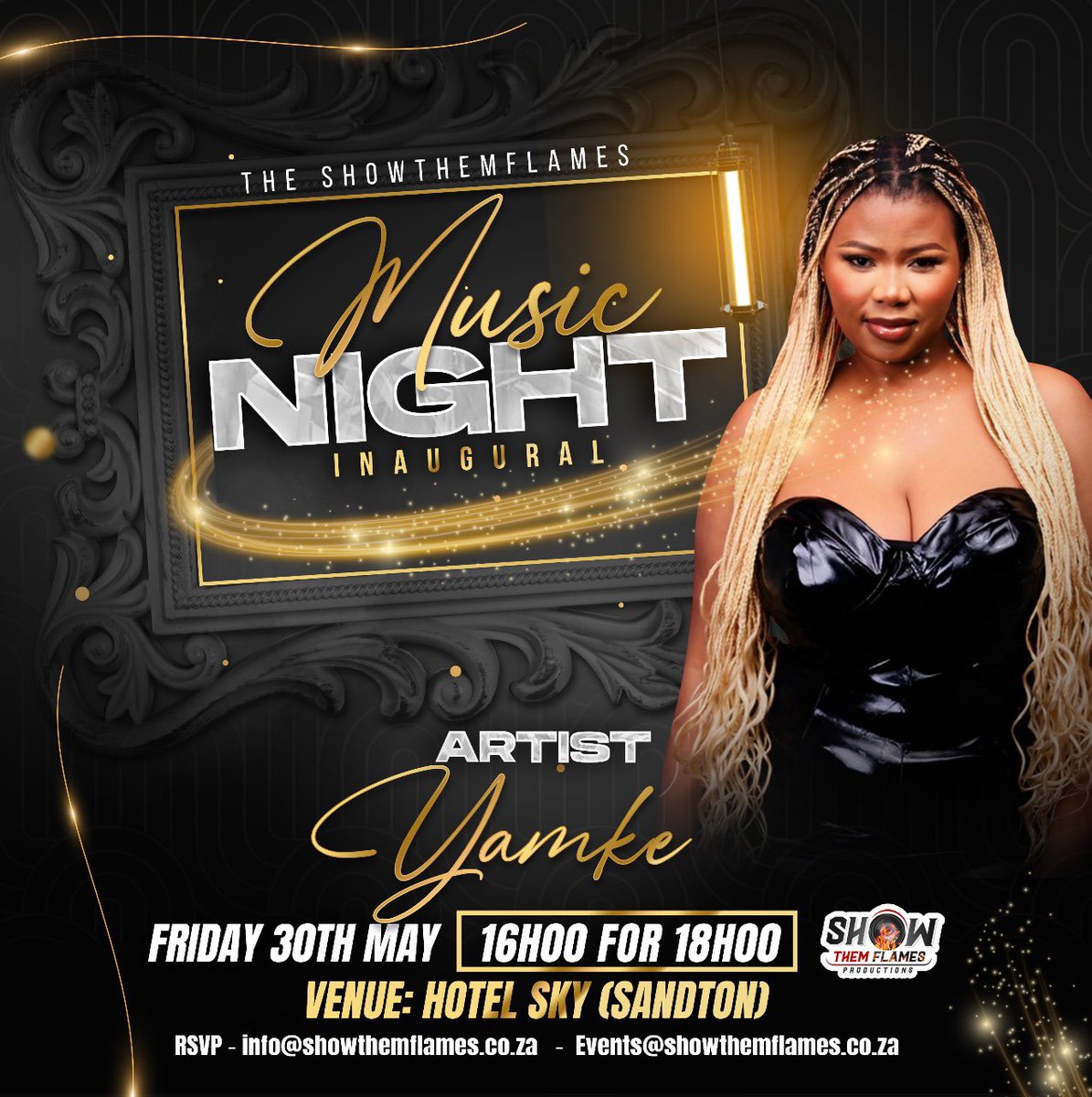 Gauteng people 🇿🇦🔥✉️⭐️📷🌍 - let’s meet here on the 30th of May 2025. It’s gonna be epic  🎁 Brought to you by Showthemflames Africa  #Showthemflamesmusicnights #Yamke