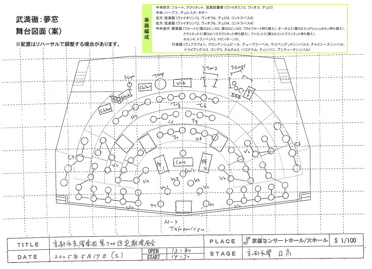 第700回定期演奏会5/17(土)】 🌟武満徹「夢窓」大解剖！②特殊な楽器