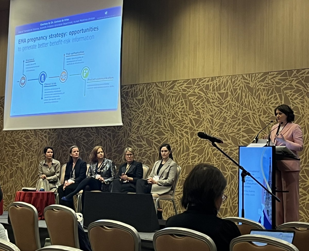 Let’s protect pregnant women THROUGH research, not FROM research 🤰🏽👩🏽‍🔬
<a href="/lauraandreoli80/">Laura Andreoli</a> ⭐️⭐️#RheumaPreg