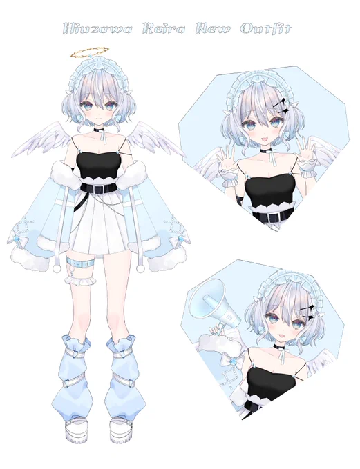 【お仕事】比羽沢れいらちゃん( )の新衣装お仕立て・キービジュアルを制作させていただきました!かわいい差分もたくさんあります 