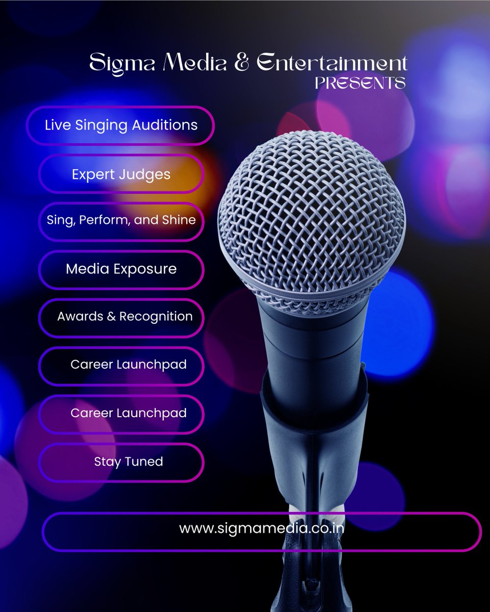 SigmaMediaEnt1's tweet photo. ⏳ The stage is setting.
🎤 The mic is waiting.
🎶 Are you ready to sing your heart out?

3...2...1... RAAGSTAR is almost here!
📅 Auditions this May | Stay tuned &amp; follow @SigmaMediaEntertainment

#RaagStarCountdown #ComingSoon #VoiceOfTomorrow #JaipurSingers #musicdreams https://t.co/GFJMVyG94N
