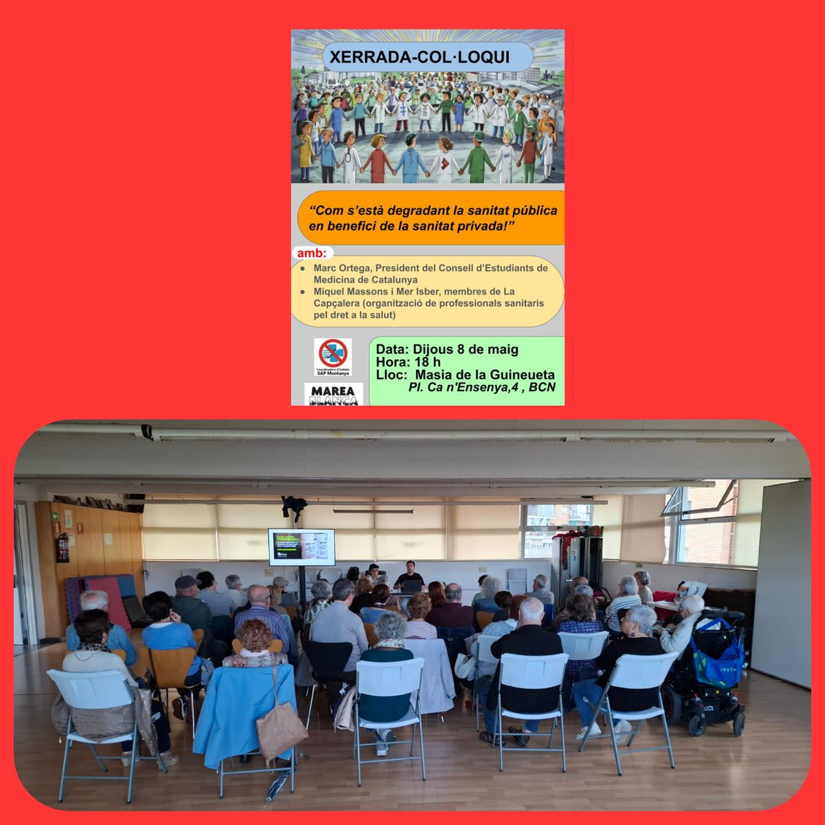 Gràcies a La Capçalera que ha fet una magnífica radiografia de la mercantilització i privatització del nostre sistema sanitari públic.  LA SALUT PER SOBRE DEL NEGOCI!!