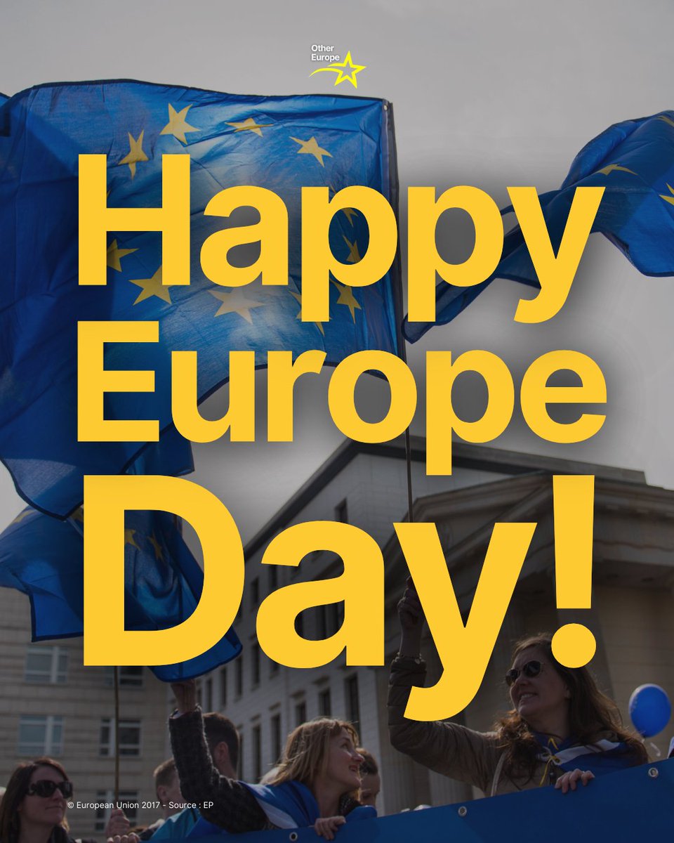 On this day, 75 years ago, one bold idea changed Europe forever.

On #EuropeDay, we honour those who built our Union and take up the task of finishing it.

Happy Europe Day to all of you, dear Europeans! 🇪🇺❤️

Stronger together. 🇪🇺