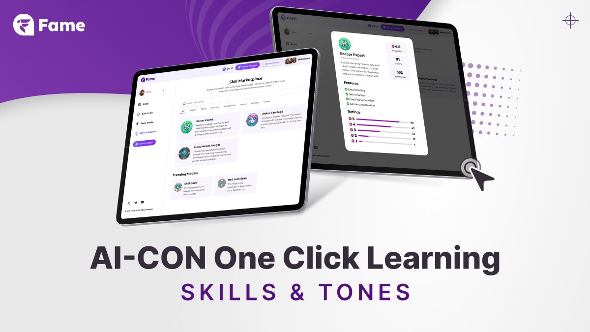 Tailor skills and tones of #AICONs through AI-CON Launcher! 🚀

AI-CON's speaking tones rely on the personality you have set for them. Along with their skills, create the AI Agent that fits your needs 💯