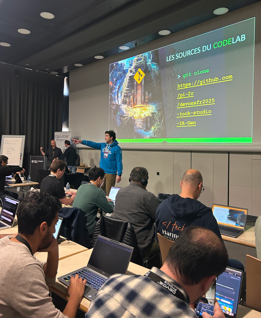 FrancoisN0's tweet image. 266 ★ pour 60 places : même en faisant la queue 40 min avant, vous n&apos;avez pas pu joindre le #codelab ? Sources et instructions sont en ligne pour tous 🫴 doc.tock.ai/codelab_devoxx…