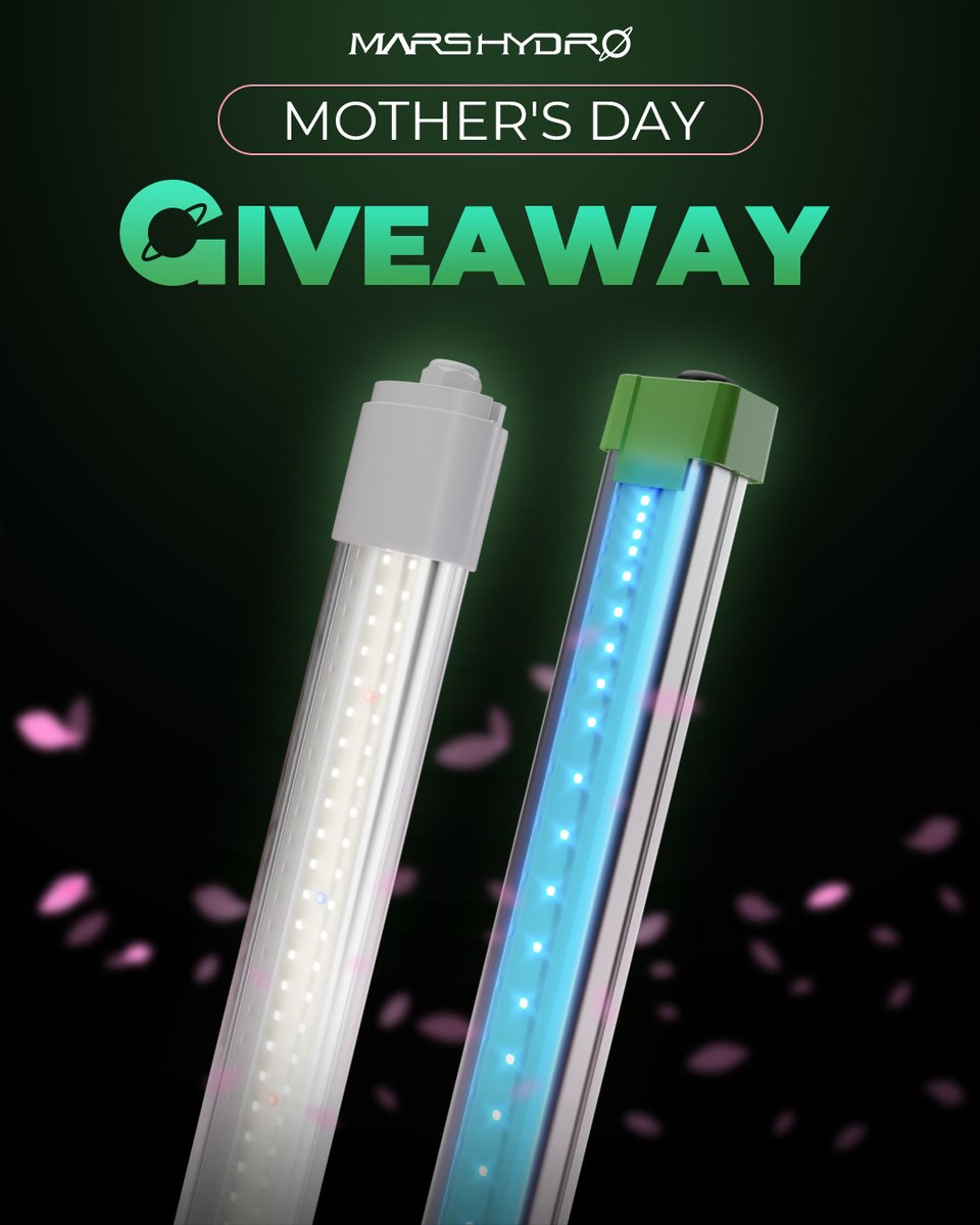It's time to celebrate Mother’s Day with love &amp; light!

To enter:
🌟 Follow us <a href="/MarsHydroLight/">Marshydro lighting</a> 
👍Like &amp; RT the post
💬Drop a sweet memory from Mom

🎁Winner picks ONE of our grow light bars.

📆Ends May 20

View prizes➡️mars-hydro.com

#marshydro #MothersDay #Giveaway