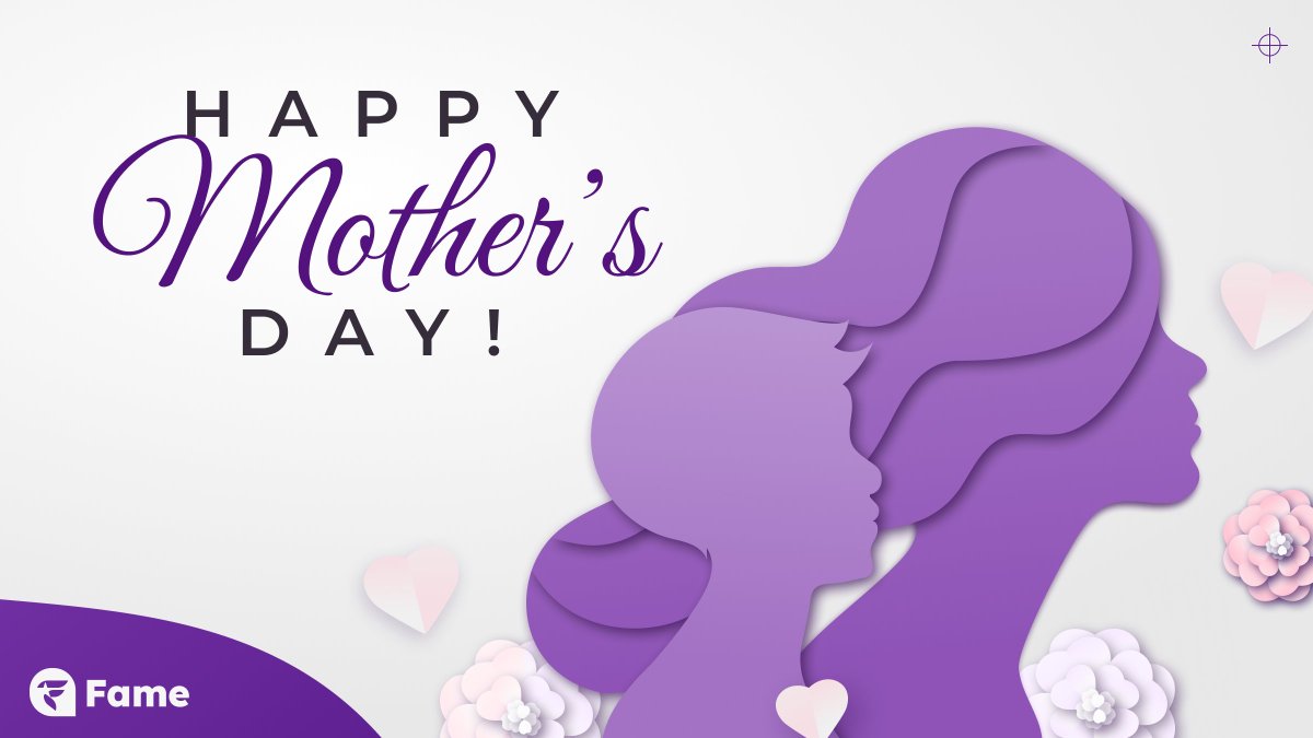 Happy #MothersDay to all the Moms around the world 💟

If you can, send her a special message, gifts and love! 💌

#FameAI