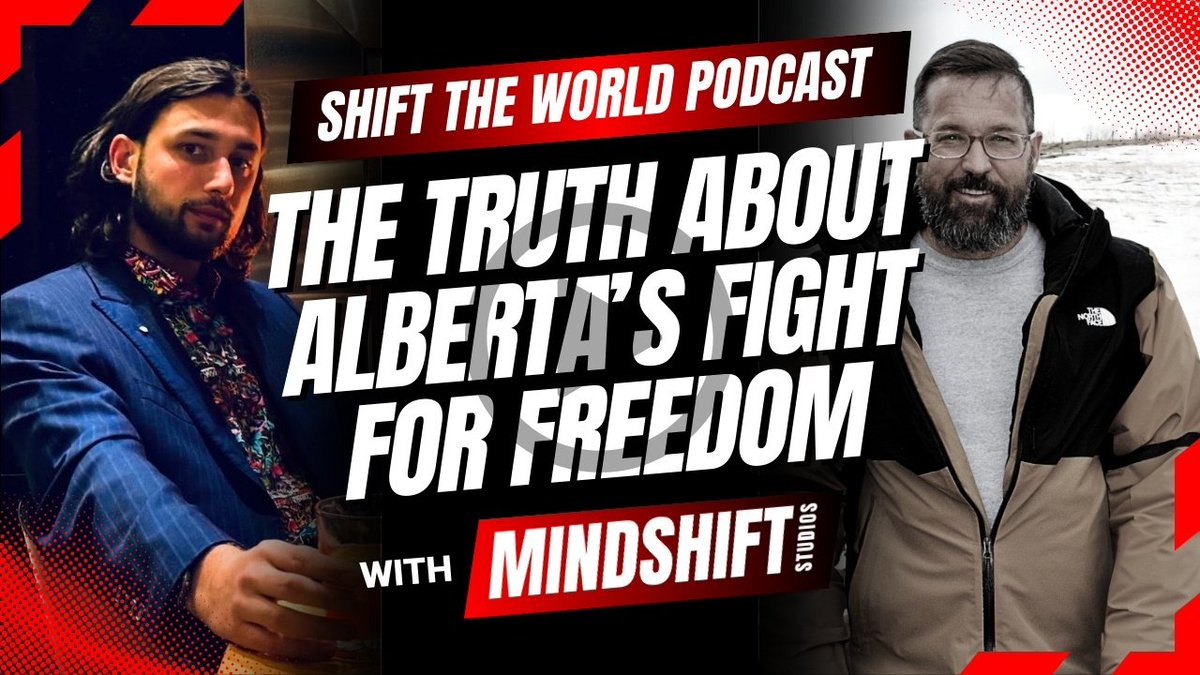 walterhdemelo's tweet photo. "The truth about Alberta's fight for freedom"
In today's episode:
12th-gen Albertan @Martyupnorth_2 joined us to expose the truth: federal overreach, climate lies, and the battle for Alberta’s soul.
Watch now: https://t.co/FoMBGyuOL8
#AlbertaIndependence #ShiftTheWorld