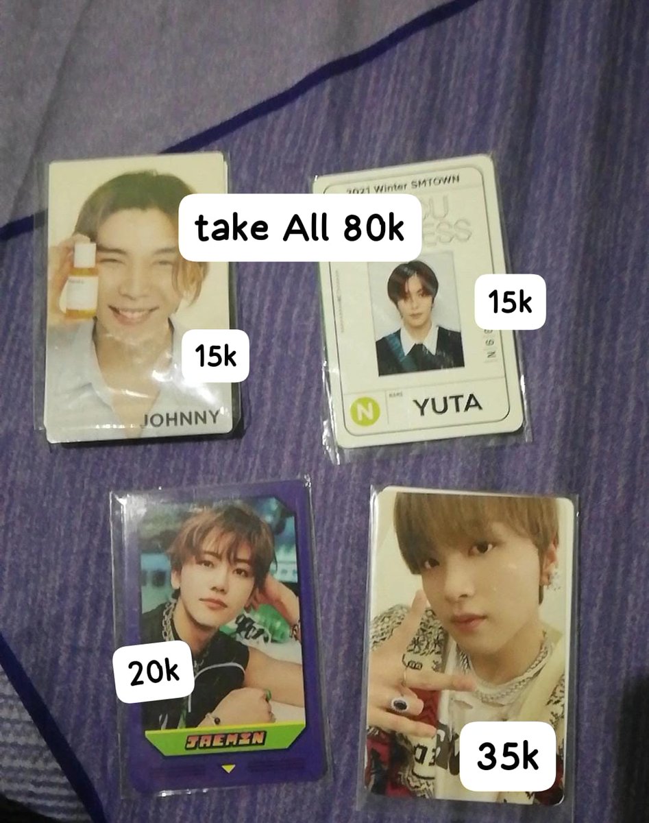NaHaechan98_'s tweet photo. Wts (WANT TO SALE) ✨
🌷co via dm
🌷ada defect diskon harga
🌷dom Jakarta barat
🌷100% official
🌷100% trusted amanah
🌷kirim manual

mau pensiun dini wkwkw

🌻TAKE ALL 150 (bisa nego) 

ayo dibeli dagangan ku!!
wts #photocard nct
want to sale pc https://t.co/hUdkvtXqMq