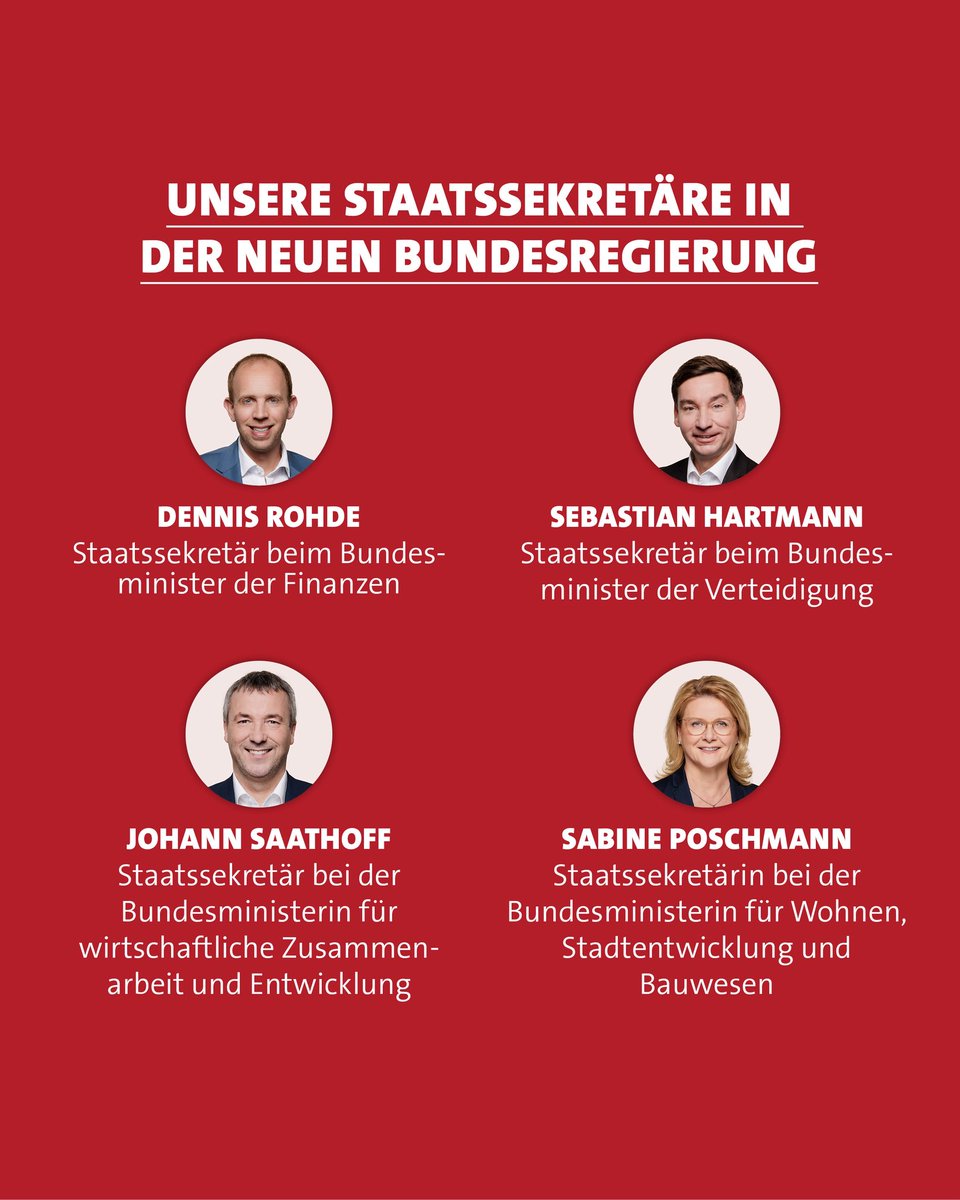 seeheimer's tweet image. Wir freuen uns sehr und gratulieren all unseren Seeheimer:innen, die künftig Verantwortung in Fraktion und Regierung übernehmen.
🔴 Lars Klingbeil - Vizekanzler und Bundesminister der Finanzen
🔴 Boris Pistorius bleibt Bundesminister der Verteidigung .
🔴 Carsten Schneider -…