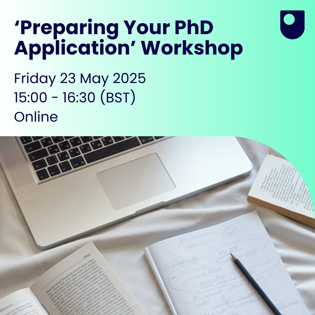 OU_FBL's tweet image. Considering applying to our #PhDprogramme?
This upcoming workshop will address key questions and share tips on how to best craft your @OU_FBL research proposal.
📅 Join us online on Friday 23 May 15:00 - 16:30 (BST)
ow.ly/mBoj50VJzVy