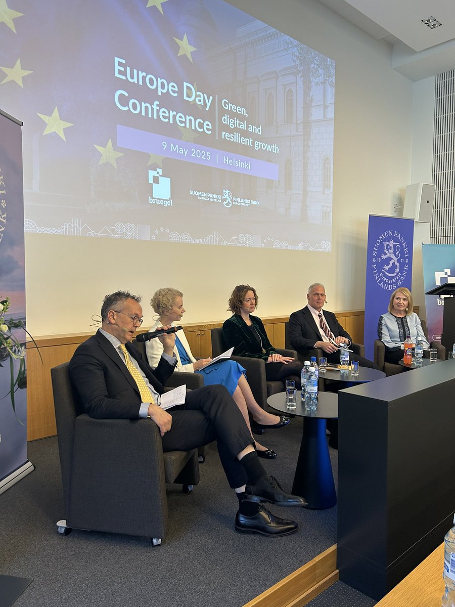 Jenni Hellström (@jennihellstrom) on Twitter photo It’s time for Europe to act and rapidly increase defence spending, says <a href="/KristiRaik/">Kristi Raik</a> at the <a href="/SuomenPankki/">Suomen Pankki</a> <a href="/Bruegel_org/">Bruegel</a> #EuropeDay panel, led by <a href="/jzettelmeyer/">Jeromin Zettelmeyer</a>.
”We cannot afford to neglect our security. The fundament of our wellfare would also erode.” It’s time for Europe to act and rapidly increase defence spending, says <a href="/KristiRaik/">Kristi Raik</a> at the <a href="/SuomenPankki/">Suomen Pankki</a> <a href="/Bruegel_org/">Bruegel</a> #EuropeDay panel, led by <a href="/jzettelmeyer/">Jeromin Zettelmeyer</a>.
”We cannot afford to neglect our security. The fundament of our wellfare would also erode.”