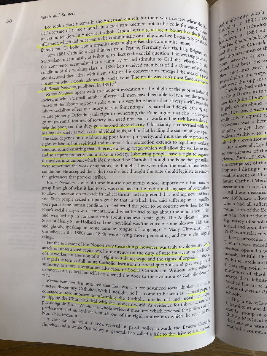 Why the new Pope May have chosen the name Leo, a little bit on Leo 13th and his encyclical on social teaching 1891- Rerum Novarum, the healing of society in the new industrial era, protecting the rights of workers. The rich have a duty to help the poor…