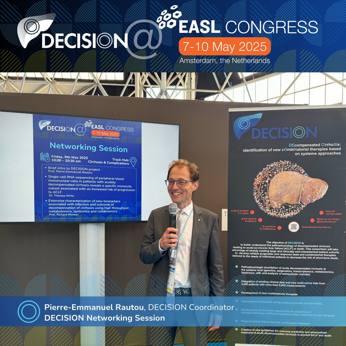 Decision4Liver (@decision4liver) on Twitter photo Kicking off our #EASL2025 Networking Session with an intro to the DECISION project by Pierre-Emmanuel Rautou - Let’s talk systems medicine, cirrhosis, and precision care!
<a href="/RautouE/">Rautou Pierre-Emmanuel</a>
<a href="/ef_clif/">Eur. Fdn. for the Study of Chronic Liver Failure</a>
<a href="/EASLnews/">EASLnews</a>
#LiverDisease Kicking off our #EASL2025 Networking Session with an intro to the DECISION project by Pierre-Emmanuel Rautou - Let’s talk systems medicine, cirrhosis, and precision care!
<a href="/RautouE/">Rautou Pierre-Emmanuel</a>
<a href="/ef_clif/">Eur. Fdn. for the Study of Chronic Liver Failure</a>
<a href="/EASLnews/">EASLnews</a>
#LiverDisease