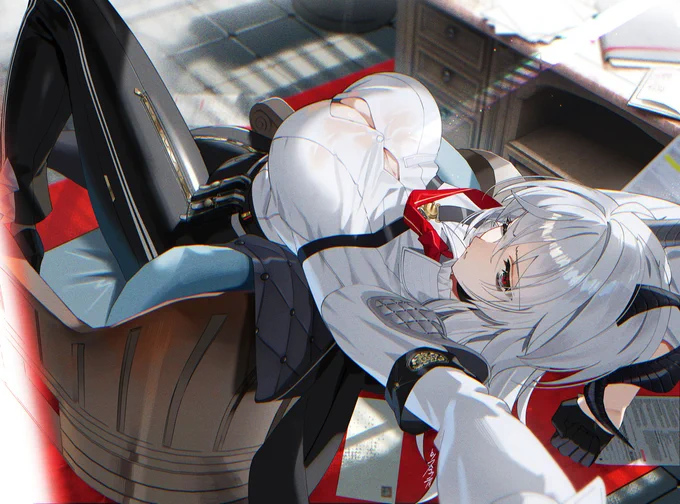 「ん…。もう仕事の時間か。」#鳴潮 #ザンニー 