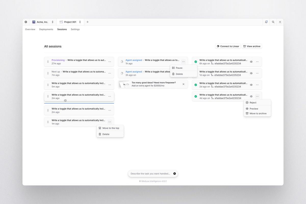 ludvigrask_'s tweet image. More WIP for @medusajs Cloud 🤖