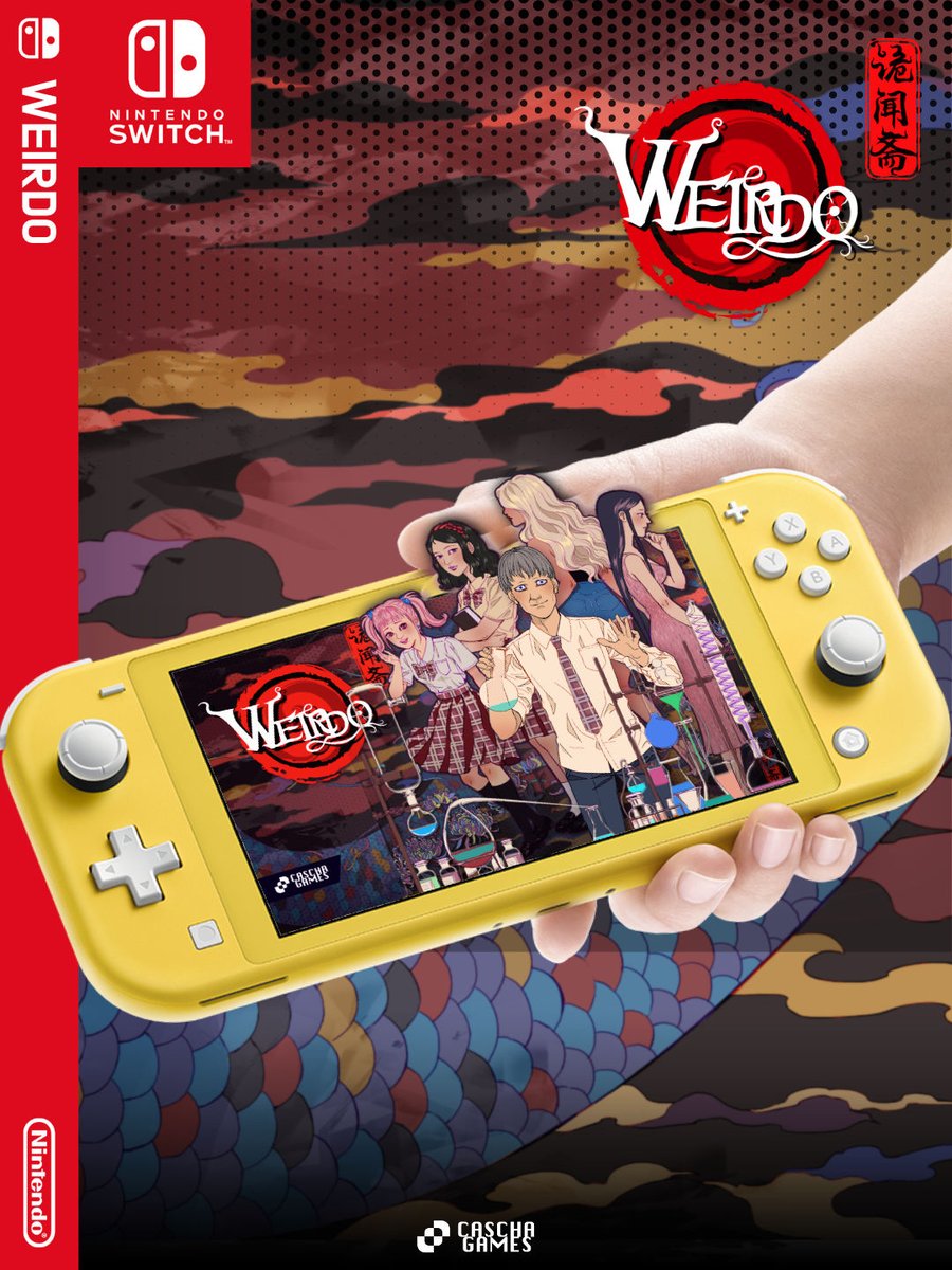 🎮My new indie game Weirdo is coming to Nintendo Switch!
🕯️A twisted school horror visual novel in gritty black &amp; white manga style.
📅 Pre-order starts May 15 (15% off!)
🚀 Launches May 22 on the eShop!
#indiegame #visualnovel #NintendoSwitch #WeirdoGame