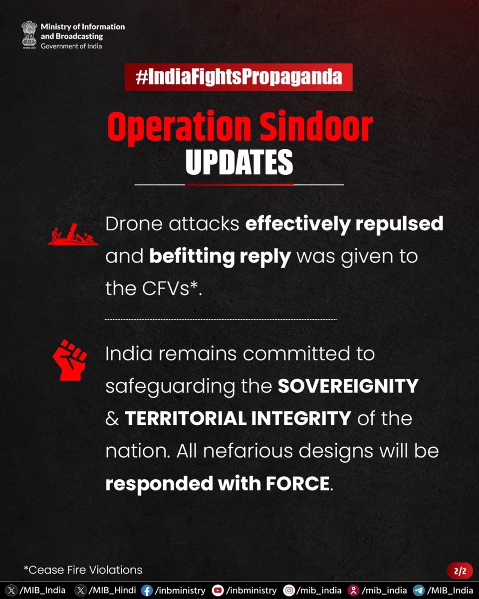 KarthikeyanSp13's tweet photo. Official news from Indian Military 🛑
.
#OperationSindhoor #IndiaFirst #IndianArmy #INSvikarant #JaiBharat #DeshKeRakshak #karachiblast #karachiunderattack #Karachiseaport
#IndiaPakistanWar
#OperationSindoor2 https://t.co/tgjgWYRgKq