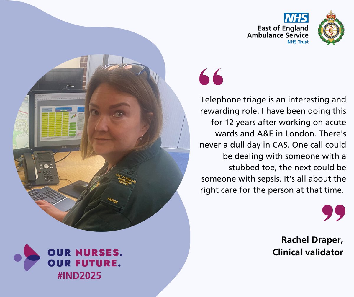 The last case study we're sharing for International Nurses Day is Rachel, one of our clinical validators in our clinical assessment service (CAS)!

Rachel has been a nurse for 30 years and joined us back in 2012🎧

#IND2025