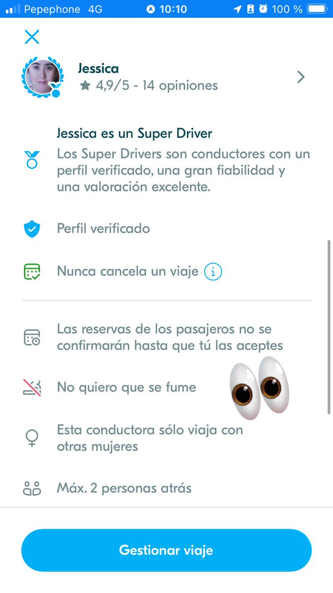JessicaFillol's tweet photo. Esto de que en @blablacar_es te reserven plaza en coche marcado como “solo mujeres” y se te quiera meter un tío, a mí me lo van a tener que explicar con marionetas. https://t.co/BRlRj6IJsS