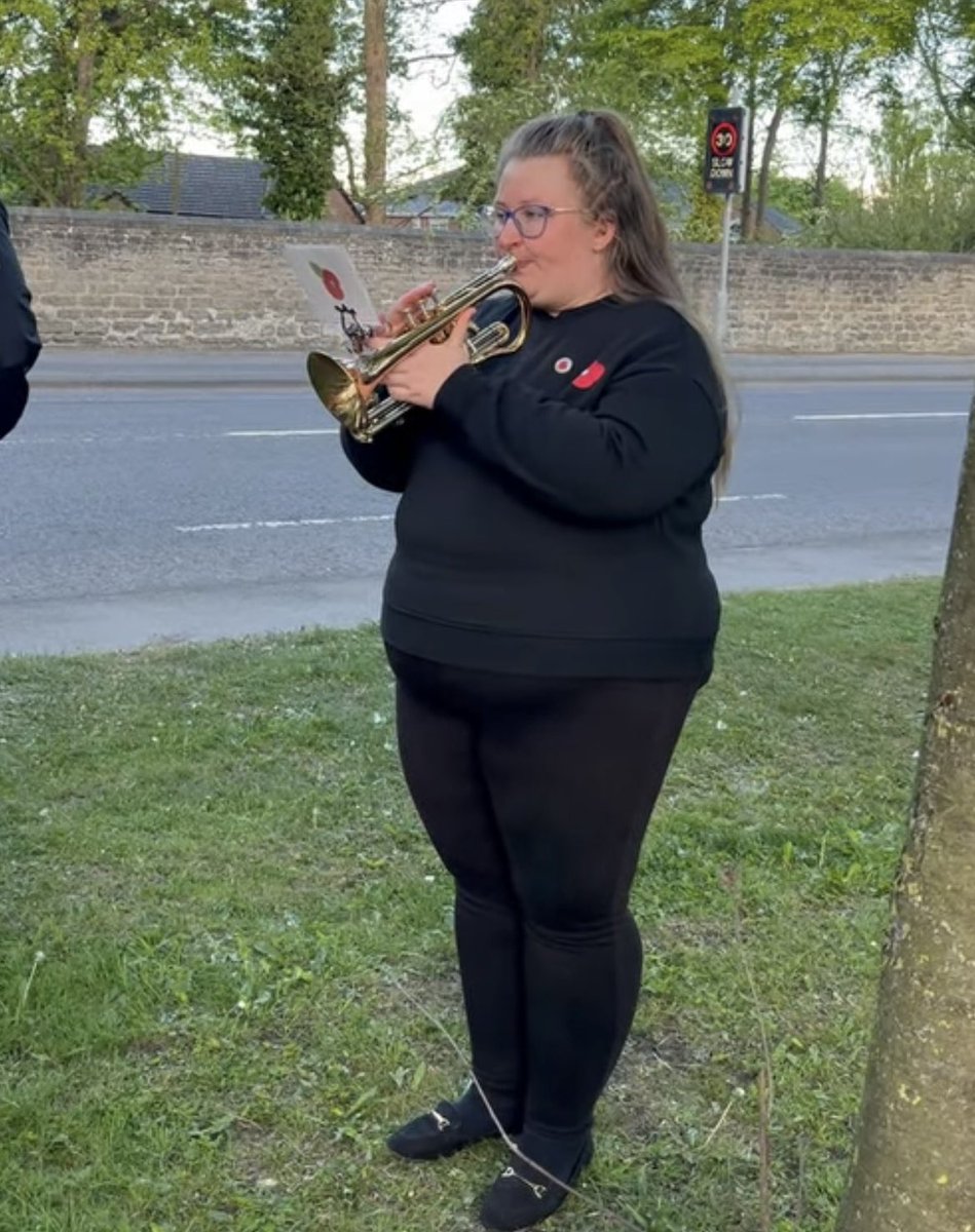 Local residents &amp; Parish Councillors gathered at the VE Day display on North Road next to the Lambton Worm last night to show their respect with an informal ceremony as part of the 80th VE Day commemorations. A 2 mins silence was observed &amp; lamps of peace were lit. 
#lestweforget