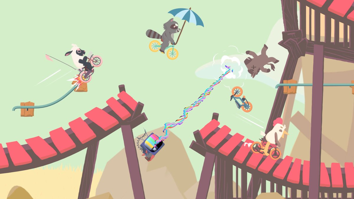 ハチャメチャ動物障害物レース「Ultimate Sheep Raccoon」，期間限定で遊べるデモ版を本日公開

4gamer.net/games/865/G086…

新キャラクター「Monkey」と新コース「Docks」の追加や，自転車の挙動改善などを実施
