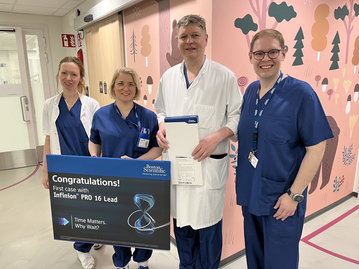 🎉 A first in the Nordics 🇫🇮
The Infinion™ Pro lead enables broader SCS coverage - now used successfully at Oulu University Hospital. Supporting more consistent pain relief with WaveWriter Alpha™.

#BSCEMEA #Neuromodulation #PainManagement