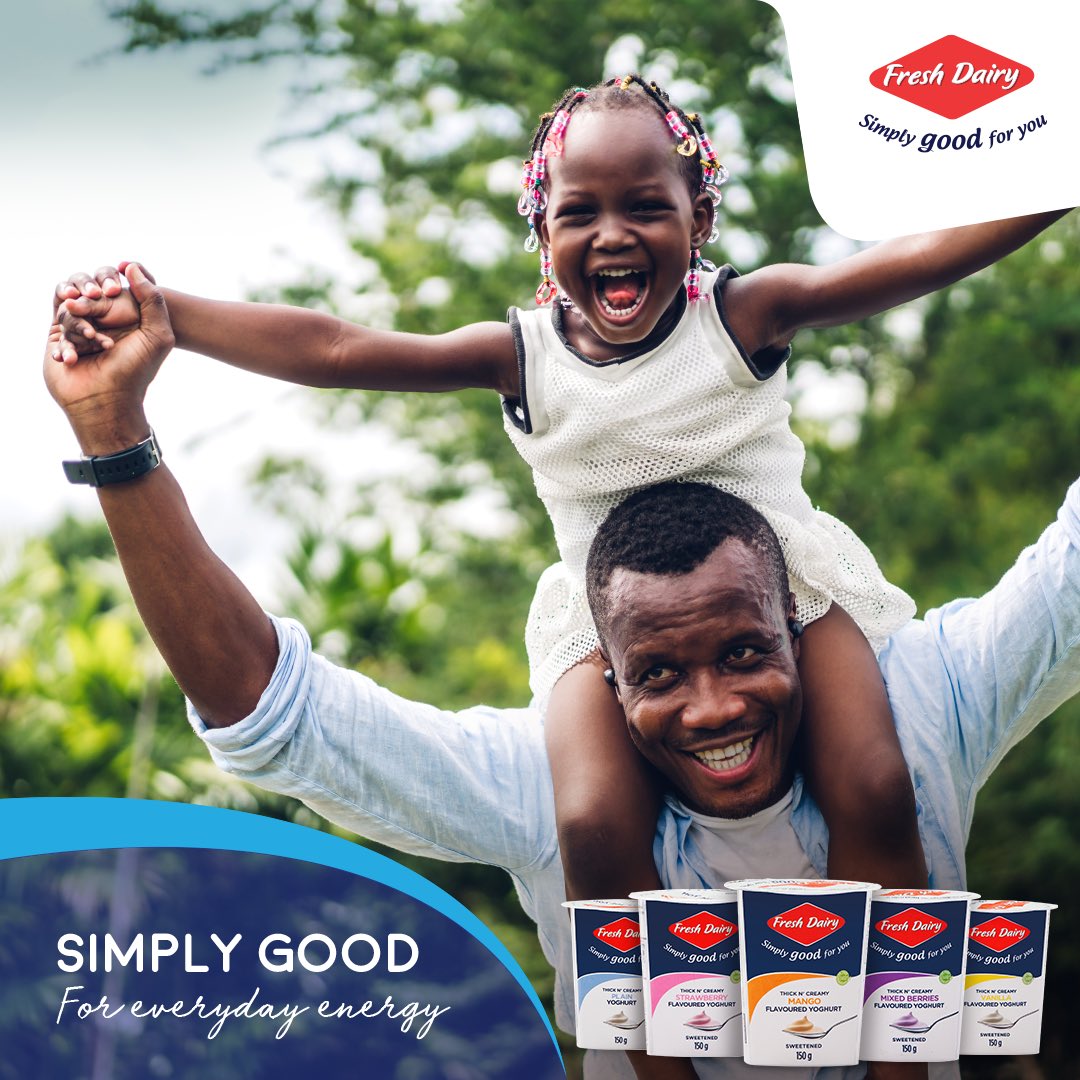 👌#Family bonds that last a lifetime are created through simple drills such as a dad enjoying a walk with his daughter.
👉Blended with #FreshDairy flavoured yoghurt.
📲For deliveries, call 0800 100 020/21 or WhatsApp 0715 744 664
@atiiandkatiltd <a href="/ChefMutale/">ChefMichaelMutale</a>