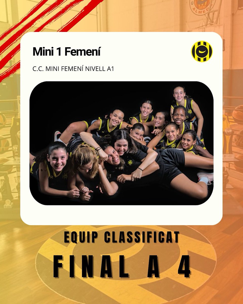 El Mini 1 femení és equip de FINAL A 4!⭐️

👉🏻 Les nostres noies s’han guanyat la plaça per estar entre les quatre millors de la categoria!🔝

Quin orgull veure com el treball, l’esforç i la passió ens porten fins al més alt!💛🖤

🚀 Ara toca gaudir del premi i continuar somiant!