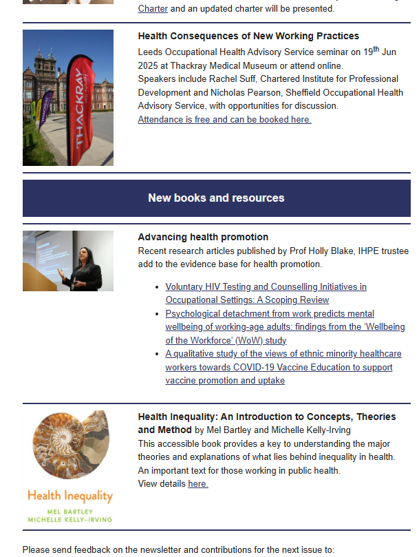 IHPE (Dr Michael Craig Watson - Trustee) (@institutehpe) on Twitter photo Latest Health Promotion Newsletters
ihpe.org.uk/resources/news…
<a href="/tilford_s/">Sylvia Tilford</a>
<a href="/Katie99776827/">Katie</a>
<a href="/stephenpalmer/">Stephen Palmer</a>
<a href="/sylviacheater/">sylvia cheater MBE</a>
<a href="/AngelaMTowers/">Angela Towers</a>
<a href="/annewhitcombe/">Anne Whitcombe</a>
<a href="/BaybuttMichelle/">Prof. Michelle Baybutt has moved to Bluesky</a>
<a href="/valesschloss/">Dr Valerio Benedetto</a>
<a href="/hollyblakenotts/">Prof. Holly Blake</a>
<a href="/ph_affairs/">PHAffairs</a>
<a href="/HilaryBurrage/">HilaryBurrage MIHPE #HmanRts www.hilaryburrage.com</a>
<a href="/ClaireCotter6/">Claire Cotter 💙</a> Latest Health Promotion Newsletters
ihpe.org.uk/resources/news…
<a href="/tilford_s/">Sylvia Tilford</a>
<a href="/Katie99776827/">Katie</a>
<a href="/stephenpalmer/">Stephen Palmer</a>
<a href="/sylviacheater/">sylvia cheater MBE</a>
<a href="/AngelaMTowers/">Angela Towers</a>
<a href="/annewhitcombe/">Anne Whitcombe</a>
<a href="/BaybuttMichelle/">Prof. Michelle Baybutt has moved to Bluesky</a>
<a href="/valesschloss/">Dr Valerio Benedetto</a>
<a href="/hollyblakenotts/">Prof. Holly Blake</a>
<a href="/ph_affairs/">PHAffairs</a>
<a href="/HilaryBurrage/">HilaryBurrage MIHPE #HmanRts www.hilaryburrage.com</a>
<a href="/ClaireCotter6/">Claire Cotter 💙</a>