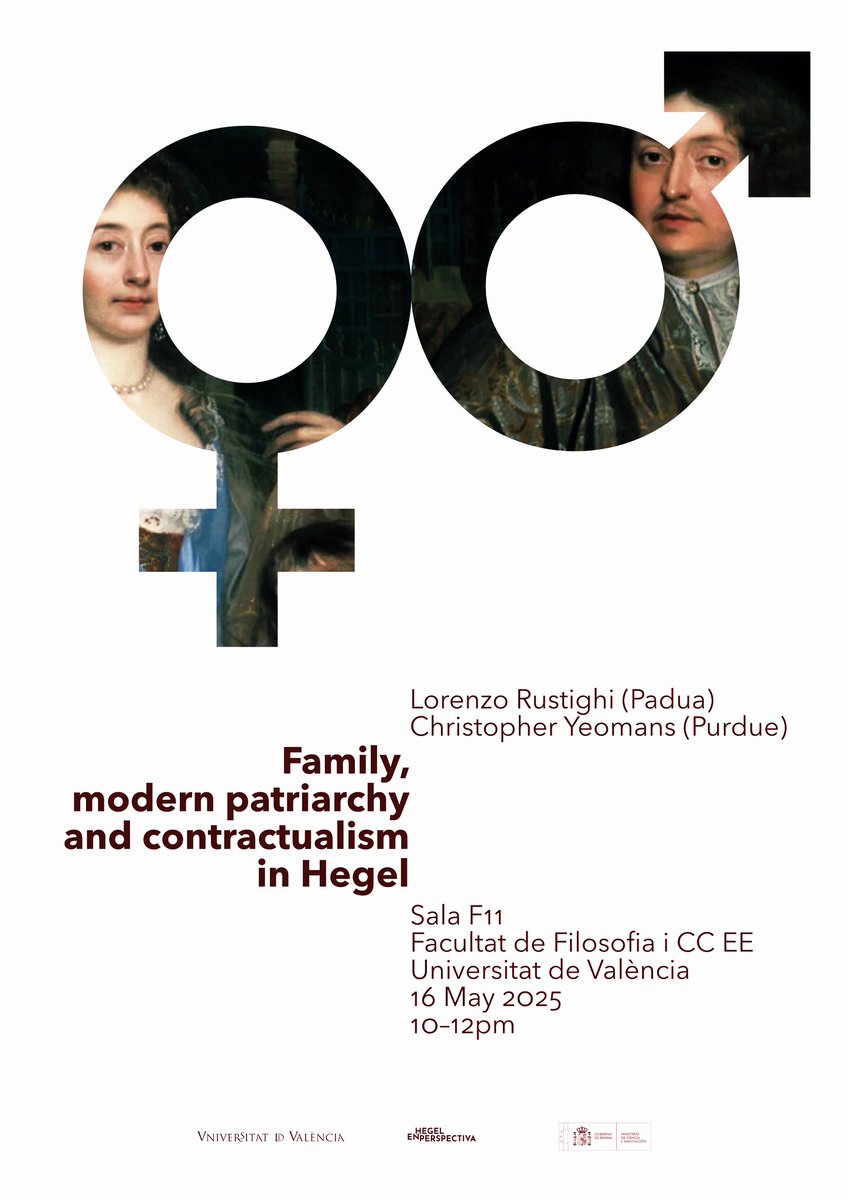 Hegel en perspectiva (@eshgl) on Twitter photo Special seminar session next Friday, 16 May 2025, in person and online, 10–12 CET Special seminar session next Friday, 16 May 2025, in person and online, 10–12 CET