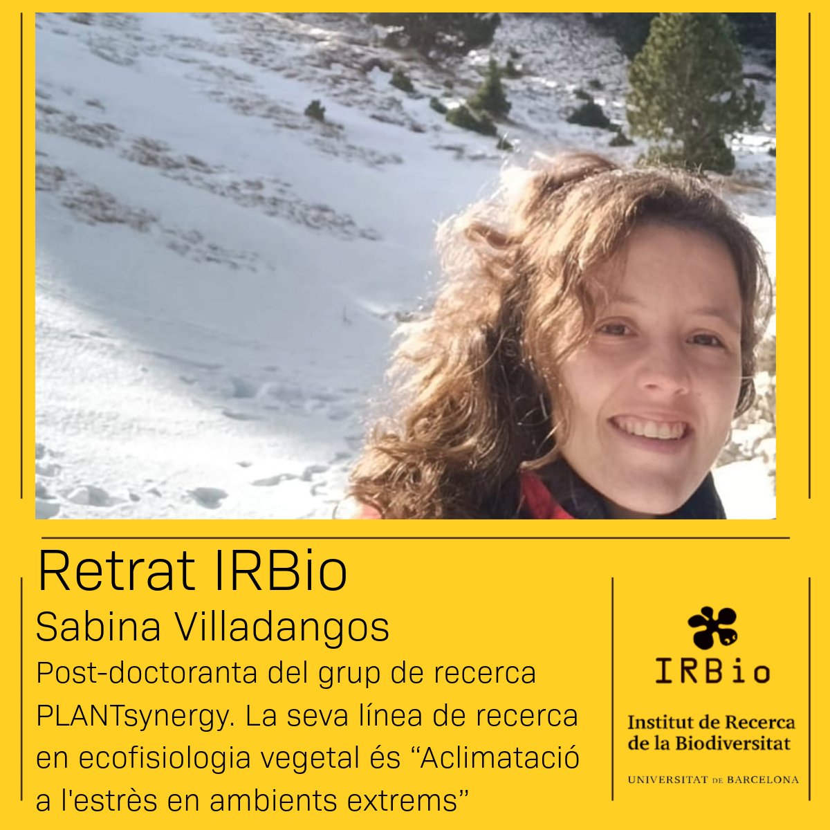 IRBioUB (@irbioub) on Twitter photo @SabinaVilladangos del grup de recerca <a href="/PlantSynergy/">Plantsynergy</a>
Ha iniciat el seu postdoc estudiant “Aclimatació a l'estrès en ambients extrems” i “Les algues en la conservació de la biodiversitat i les aplicacions biotecnològiques”
➡El seu últim article: shorturl.at/XgKqq @SabinaVilladangos del grup de recerca <a href="/PlantSynergy/">Plantsynergy</a>
Ha iniciat el seu postdoc estudiant “Aclimatació a l'estrès en ambients extrems” i “Les algues en la conservació de la biodiversitat i les aplicacions biotecnològiques”
➡El seu últim article: shorturl.at/XgKqq