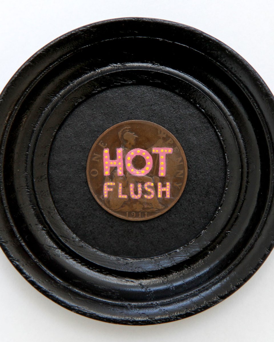 🔥 Hot Flush Penny
🚨 Auction ends Sunday 7pm (link in bio)
🎨 Hand painted enamel lettering
🪙 1911 British Penny
🖼️ Black circular frame
💰 All proceeds to Menopause event at <a href="/StudioKIND_uk/">Studio KIND.</a>