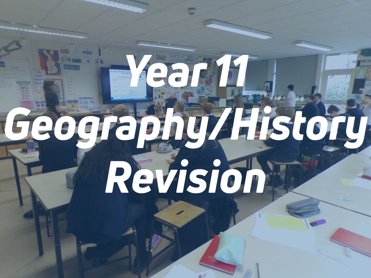 ✨Year 11 after school revision tomorrow✨
👑🌎 - Geography and History