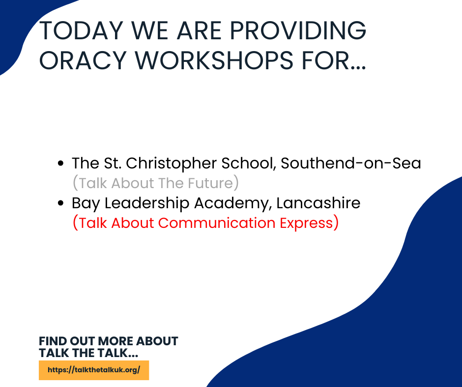 talkthetalkUK's tweet photo. Our workshops today!
@TSCS_Southend @JPFoundation
@BayLeadershipAc
#oracy #oracyworkshop #confidentcommunication #talkthetalkuk #talkthetalk https://t.co/GziabvFbBg