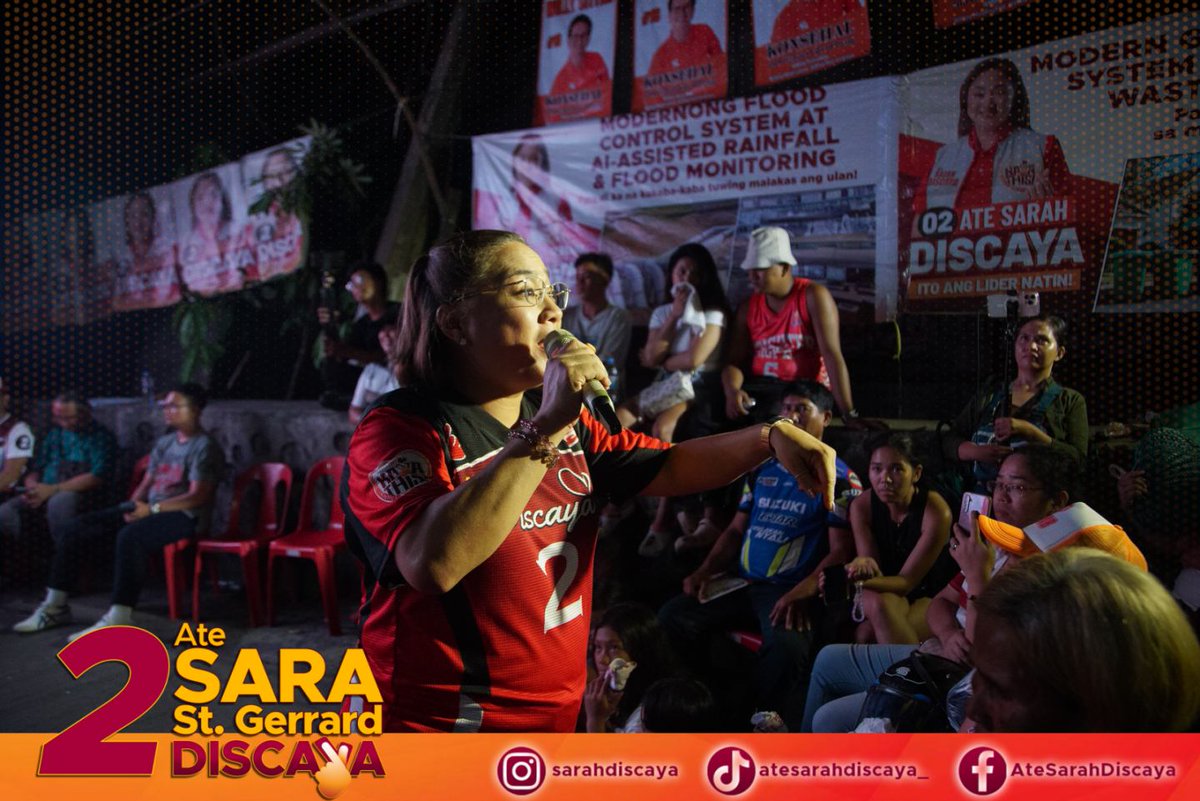 AteSarahDiscaya's tweet photo. Maraming Salamat po sa ating mga Kapamilyang Pasigueño mula sa Villa Eusebio, Brgy. San Miguel sa pagbibigay nila ng kanilang oras upang makadalo sa aming caucus at para na din personal kaming marinig, makita at makilatis.

#2AteSaraStGerrard
#AteSarahDiscaya
#AlagangSarah https://t.co/dd2MEBd0i1