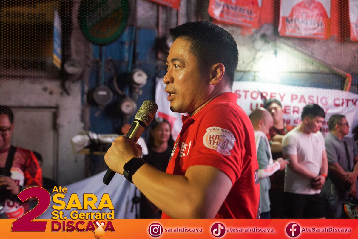 AteSarahDiscaya's tweet photo. Maraming Salamat po sa ating mga Kapamilyang Pasigueño mula sa Villa Eusebio, Brgy. San Miguel sa pagbibigay nila ng kanilang oras upang makadalo sa aming caucus at para na din personal kaming marinig, makita at makilatis.

#2AteSaraStGerrard
#AteSarahDiscaya
#AlagangSarah https://t.co/dd2MEBd0i1