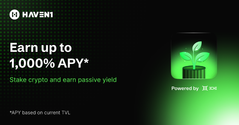 Haven1official's tweet photo. 👀 Not earning up to 1,000% APY? What are you even doing?

👉 Get in on secure, single-sided vaults and earn rewards for staking.