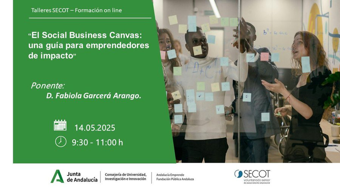 Andalucía Emprende Sevilla (@cadesevilla) on Twitter photo 𝗠𝗮ñ𝗮𝗻𝗮 🗓14/5🕤9:30 h 🛜Online
🧭Aprende a construir modelos de negocio sostenibles que generen valor económico, social y ambiental
🆕Taller <a href="/Secot_/">SECOT (voluntariado de asesoramiento empresarial)</a>'El Social Business Canvas: una guía para emprendedores de impacto'
🗣️Ponente: Dª Fabiola Garcerá
🔗bit.ly/3RcWFhc 𝗠𝗮ñ𝗮𝗻𝗮 🗓14/5🕤9:30 h 🛜Online
🧭Aprende a construir modelos de negocio sostenibles que generen valor económico, social y ambiental
🆕Taller <a href="/Secot_/">SECOT (voluntariado de asesoramiento empresarial)</a>'El Social Business Canvas: una guía para emprendedores de impacto'
🗣️Ponente: Dª Fabiola Garcerá
🔗bit.ly/3RcWFhc