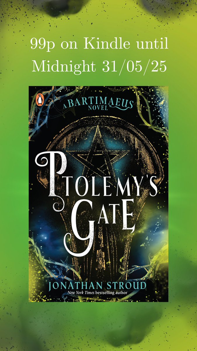 Georgia Lawe (@georgialawepr) on Twitter photo The final novel in <a href="/JonathanAStroud/">Jonathan Stroud</a>’s #Bartimaeus sequence - PTOLEMY’S GATE - is on a Kindle special this month!
For only 99p you can expect all the delicious wit, heart-pumping action and fantastical worlds we know Jonathan delivers!
#SaveLockwoodandCo
#StillRecklessEnough The final novel in <a href="/JonathanAStroud/">Jonathan Stroud</a>’s #Bartimaeus sequence - PTOLEMY’S GATE - is on a Kindle special this month!
For only 99p you can expect all the delicious wit, heart-pumping action and fantastical worlds we know Jonathan delivers!
#SaveLockwoodandCo
#StillRecklessEnough