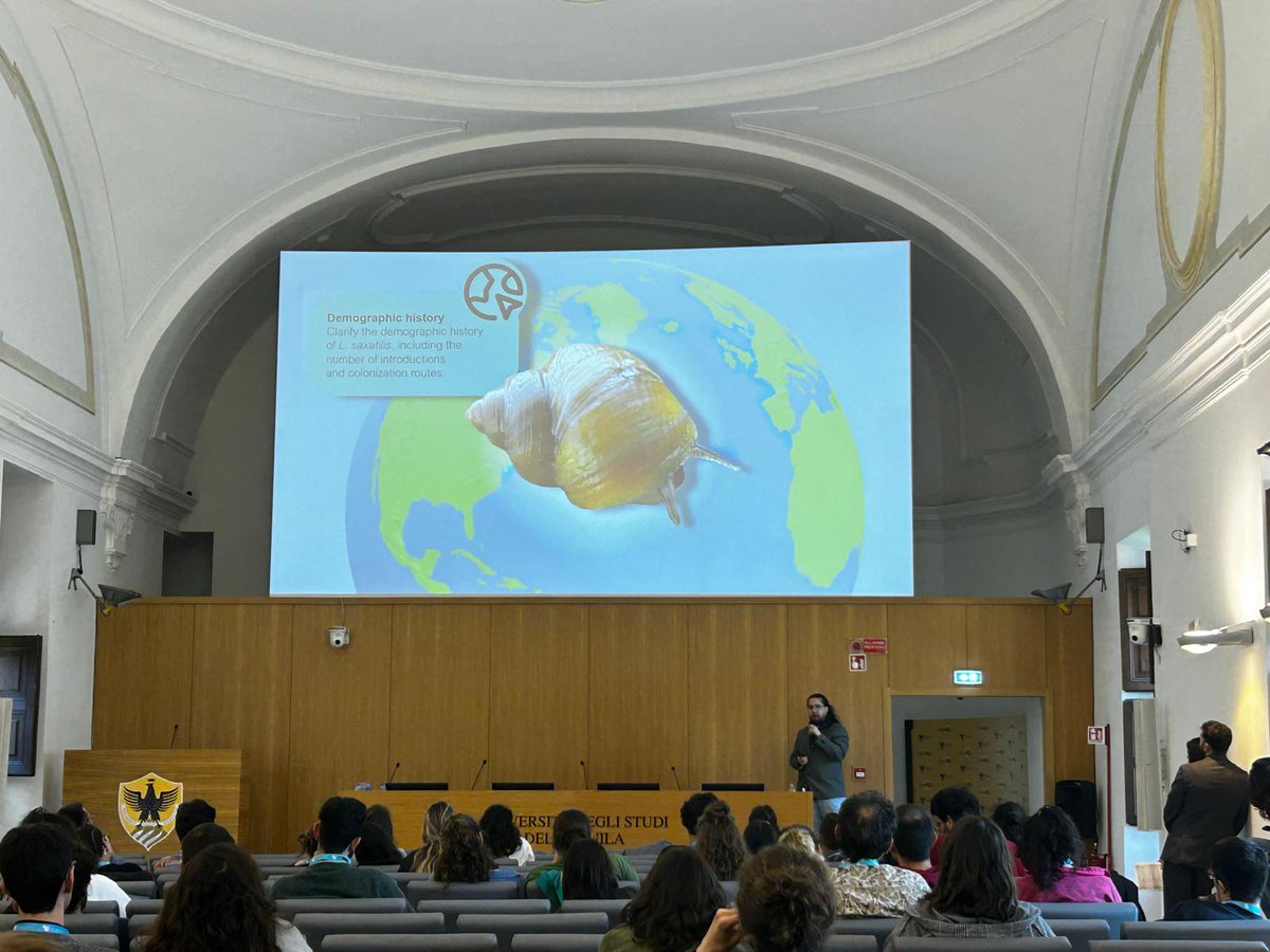 David did an outstanding job showcasing our 🌊🐌 as a model for conservation research at #ECR2025 <a href="/scb_italy/">SCB Italy</a> 🎤🐚🧬🔬
His presentation was compelling, insightful, and truly highlighted the importance of this work. Well done, David—we’re so proud of you! 👏🎉
#ConservationBiology