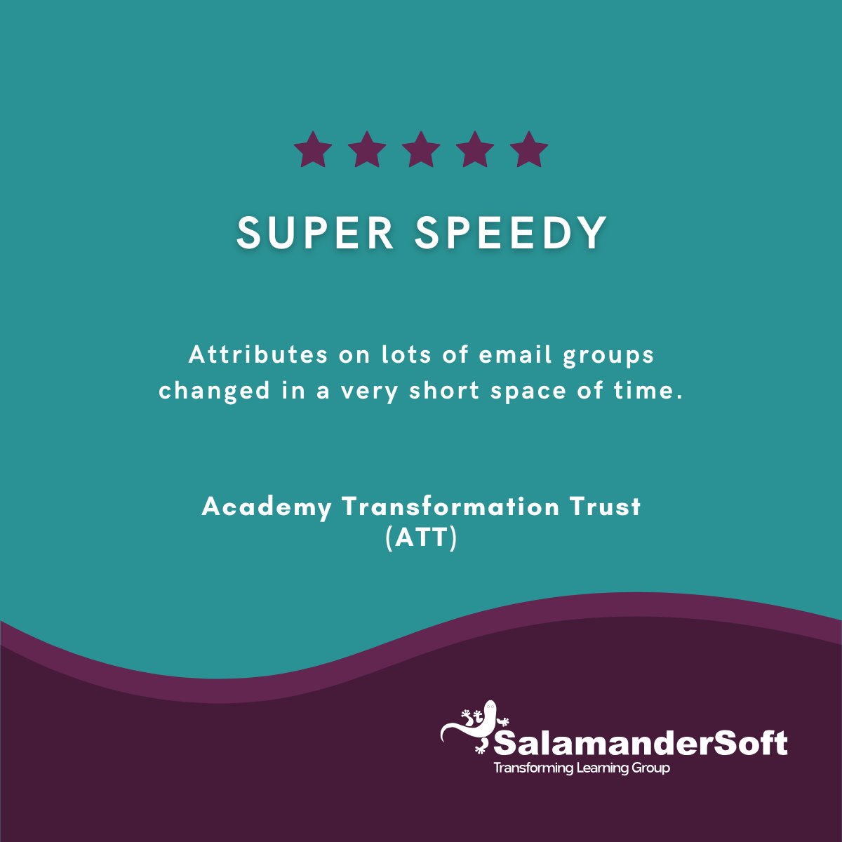 SalamanderSoft (@salamandersoft) on Twitter photo No need to manage school emails manually 👏
The magic of Salamander means it's all automatic.
Thanks, <a href="/AcademyTrust/">Academy Transformation Trust</a> for this great review.
#NetworkManagers #TheANME No need to manage school emails manually 👏
The magic of Salamander means it's all automatic.
Thanks, <a href="/AcademyTrust/">Academy Transformation Trust</a> for this great review.
#NetworkManagers #TheANME