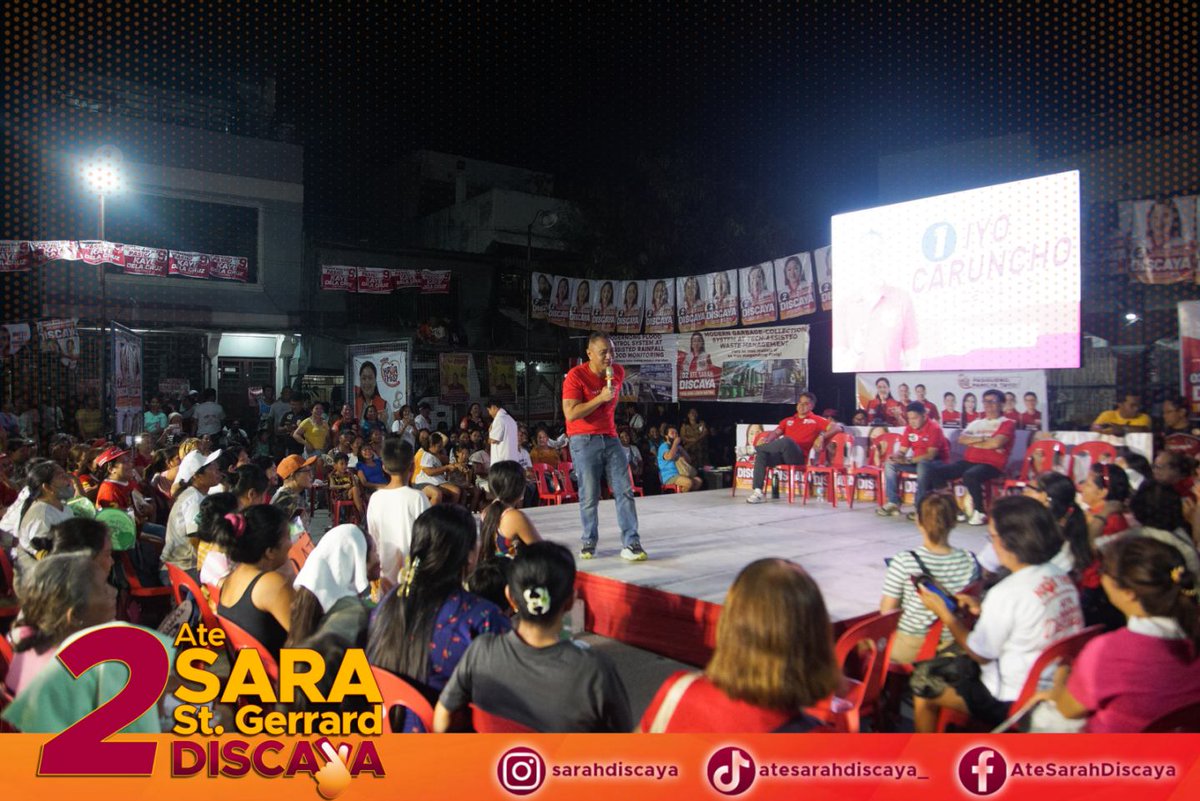 AteSarahDiscaya's tweet photo. Thank you Villa Grandimar, Barangay Pinagbuhatan! Katulag ng bahagi ng pangalan ng inyong lugar napaka "Grand" ng inyong pagtanggap sa akin at sa Team Kaya This!

#2AteSaraStGerrard
#AteSarahDiscaya
#AlagangSarah
#Kayathis https://t.co/IREkPvjfXz