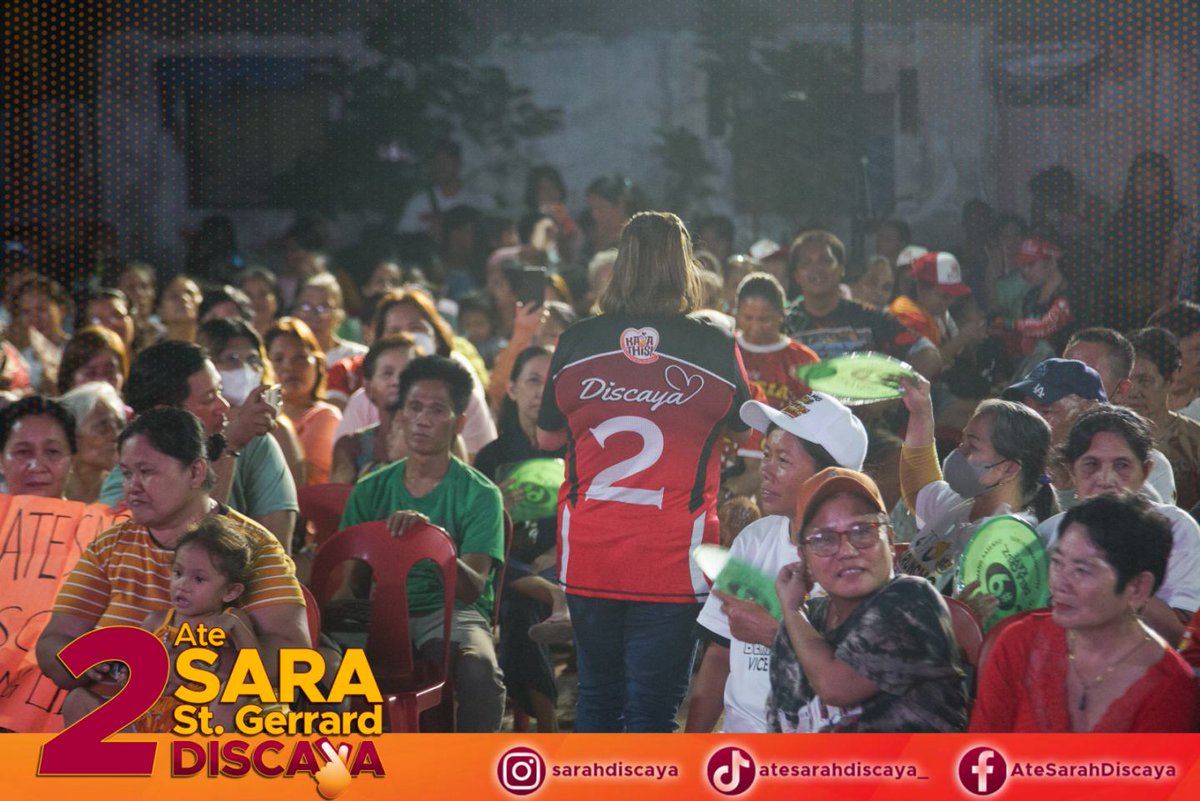 AteSarahDiscaya's tweet photo. Thank you Villa Grandimar, Barangay Pinagbuhatan! Katulag ng bahagi ng pangalan ng inyong lugar napaka "Grand" ng inyong pagtanggap sa akin at sa Team Kaya This!

#2AteSaraStGerrard
#AteSarahDiscaya
#AlagangSarah
#Kayathis https://t.co/IREkPvjfXz
